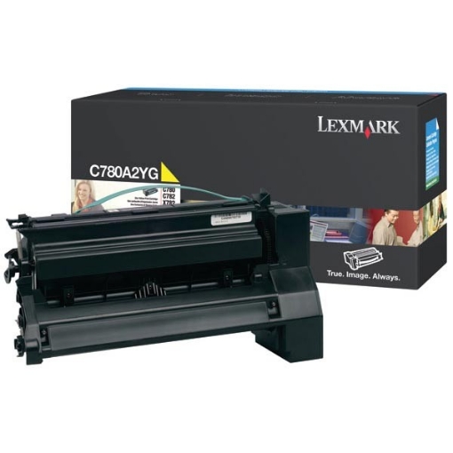 Picture of Lexmark C780A2YG OEM Yellow Print Cartridge