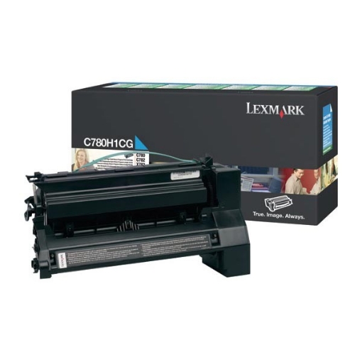 Picture of Lexmark C780H1CG OEM High Yield Cyan Print Cartridge