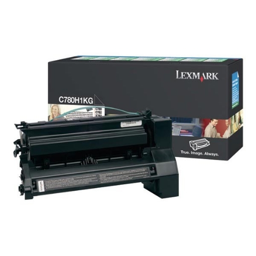 Picture of Lexmark C780H1KG OEM High Yield Black Print Cartridge