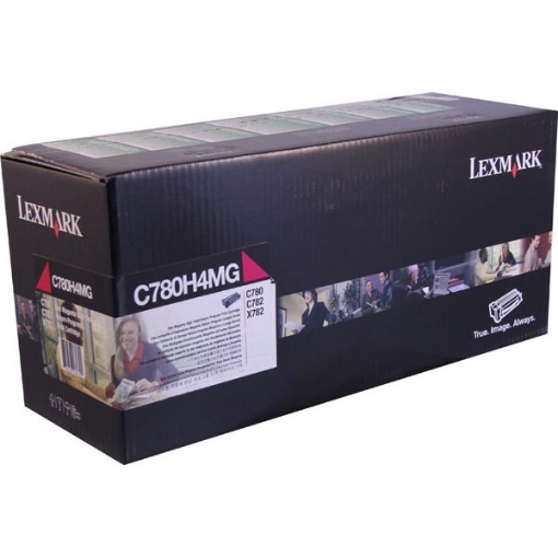 Picture of Lexmark C780H4M OEM High Yield Magenta Toner Cartridge