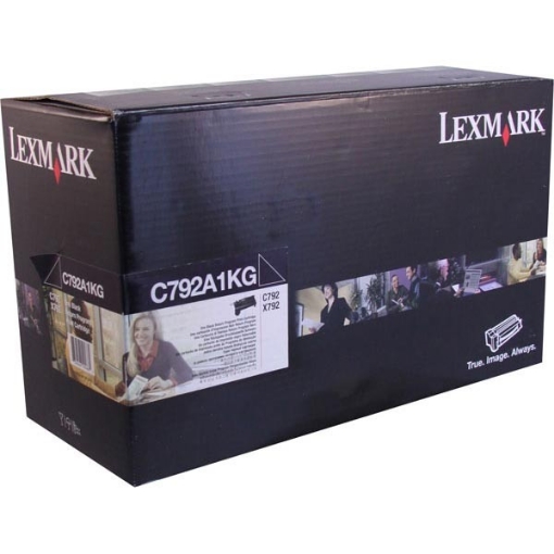 Picture of Lexmark C792A1KG OEM Black Toner Cartridge