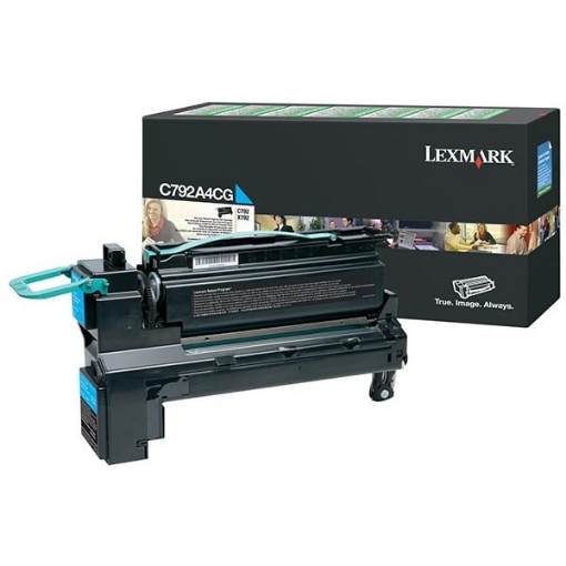 Picture of Lexmark C792A4CG OEM Cyan Toner