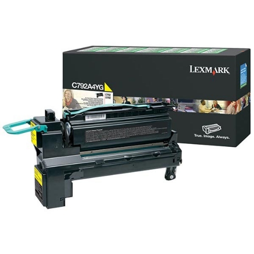 Picture of Lexmark C792A4YG OEM Yellow Toner