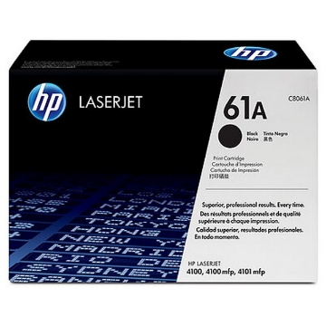 Show details for HP C8061A (HP 61A) Black Toner Cartridge (5000 Yield) Picture of HP C8061A (HP 61A) Black Toner Cartridge (5000 Yield)