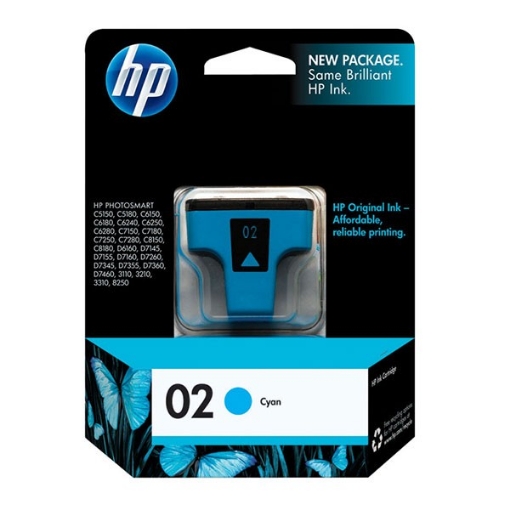 Picture of HP C8771WN (HP 02) OEM Cyan Inkjet Cartridge