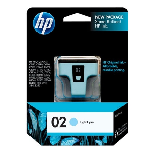 Picture of HP C8774WN (HP 02) Light Cyan Inkjet Cartridge (500 Yield)