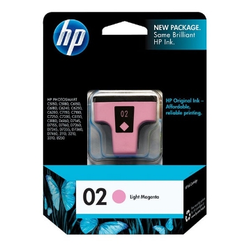 Show details for HP C8775WN (HP 02) OEM Light Magenta Inkjet Cartridge Picture of HP C8775WN (HP 02) OEM Light Magenta Inkjet Cartridge