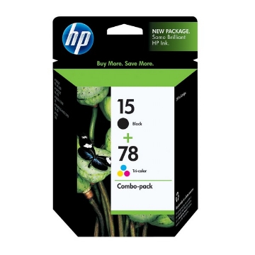 Show details for HP C8789FN (HP 15) OEM Black & Color Print Cartridge (Combo Pack) Picture of HP C8789FN (HP 15) OEM Black & Color Print Cartridge (Combo Pack)