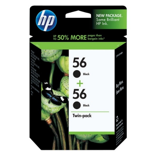 Picture of HP C9319FN (HP 56) OEM Black Print Cartridge (2 pk)