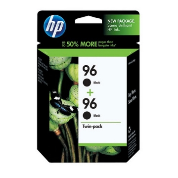 Show details for HP C9348FN (HP 96) Black Print Cartridge (2 pk) (165 Yield) Picture of HP C9348FN (HP 96) Black Print Cartridge (2 pk) (165 Yield)
