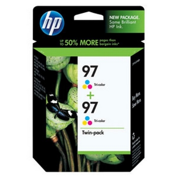 Show details for HP C9349FN (HP 97) OEM Tri-Color Print Cartridge (2 pk) Picture of HP C9349FN (HP 97) OEM Tri-Color Print Cartridge (2 pk)