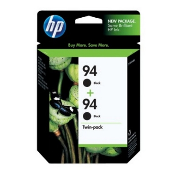 Show details for HP C9350FN (HP 94) OEM Black Print Cartridge (2 pk) Picture of HP C9350FN (HP 94) OEM Black Print Cartridge (2 pk)