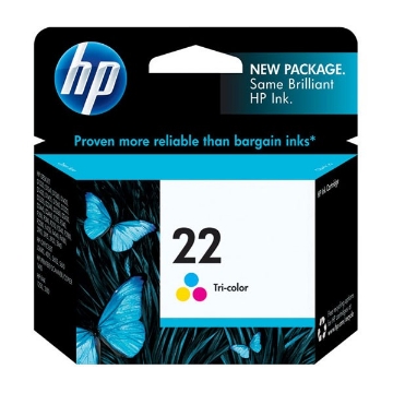 Show details for HP C9352AN (HP 22) Color Inkjet Cartridge (165 Yield) Picture of HP C9352AN (HP 22) Color Inkjet Cartridge (165 Yield)