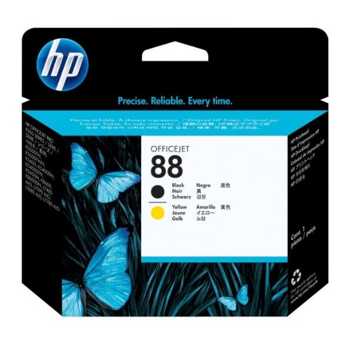 Picture of HP C9381A (HP 88) OEM Black & Yellow Printhead Inkjet Cartridge