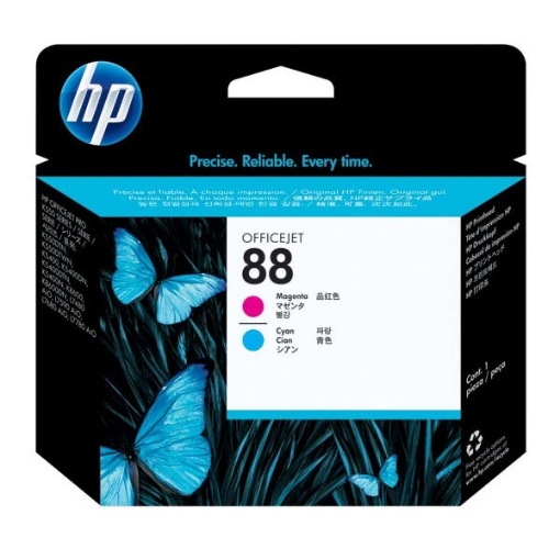 Picture of HP C9382A (HP 88) OEM Cyan & Magenta Printhead Inkjet Cartridge