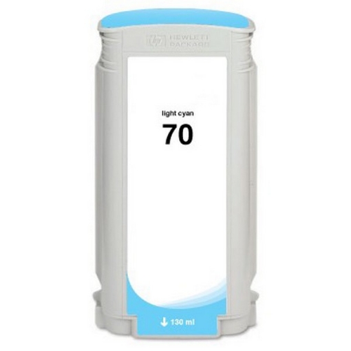 Picture of Compatible C9390A (HP 70) Light Cyan Pigment Inkjet Cartridge (130 ml)