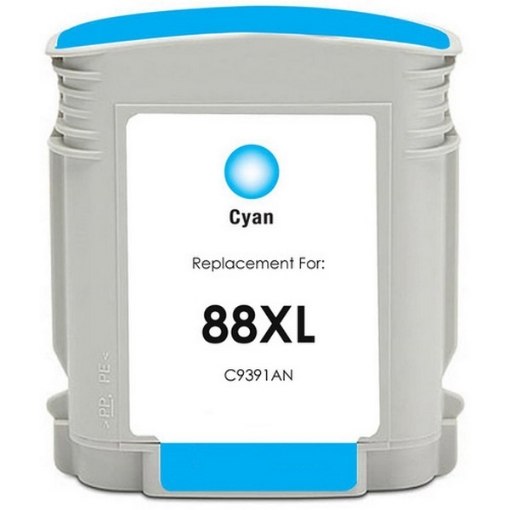Picture of Compatible C9391AN (HP 88XL) High Yield Cyan Inkjet Cartridge (1700 Yield)