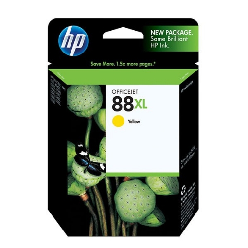 Picture of HP C9393AN (HP 88XL) OEM High Yield Yellow Inkjet Cartridge