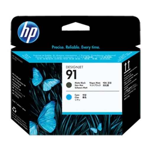 Picture of HP C9460A (HP 91) OEM Black, Cyan Printhead Inkjet Cartridge