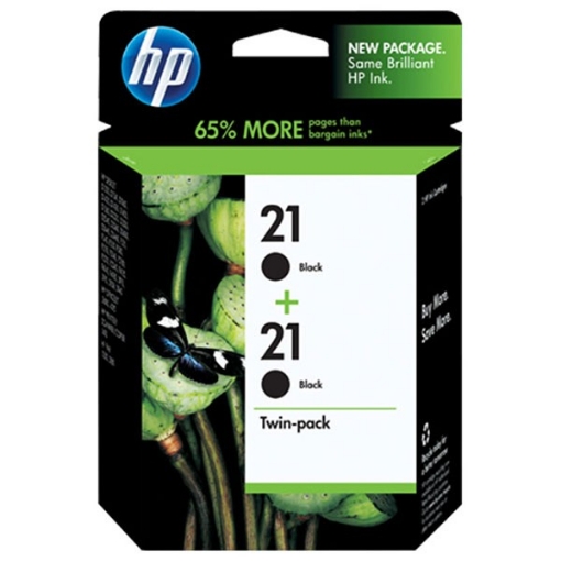 Picture of HP C9508FN (HP 21) OEM Black Inkjet Cartridge (2 pk)