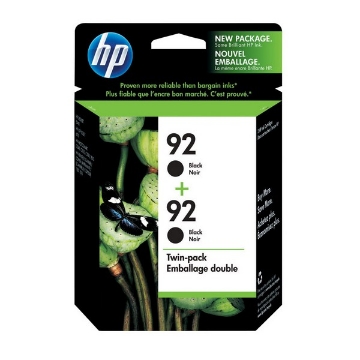 Show details for HP C9512FN (HP 92) OEM Black Inkjet Cartridge (2 pk) Picture of HP C9512FN (HP 92) OEM Black Inkjet Cartridge (2 pk)