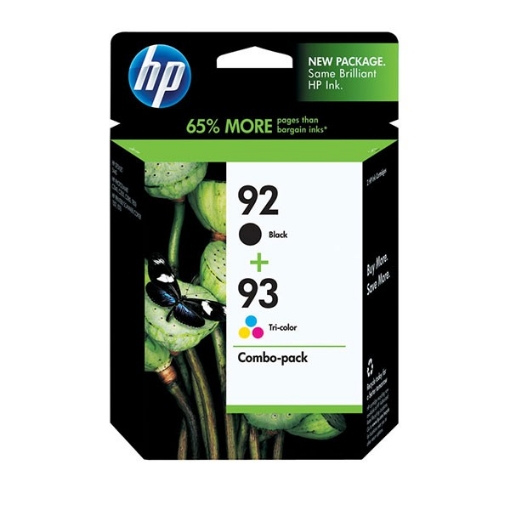 Picture of HP C9513FN (HP 92) OEM Black & Color Inkjet Cartridge