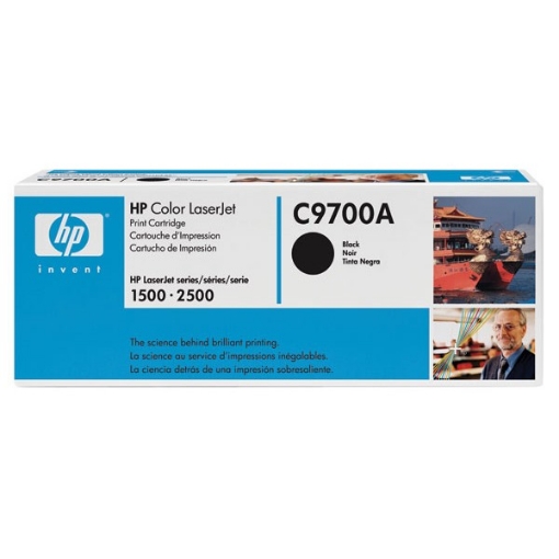 Picture of HP C9700A (HP 121A) OEM Black Toner Cartridge