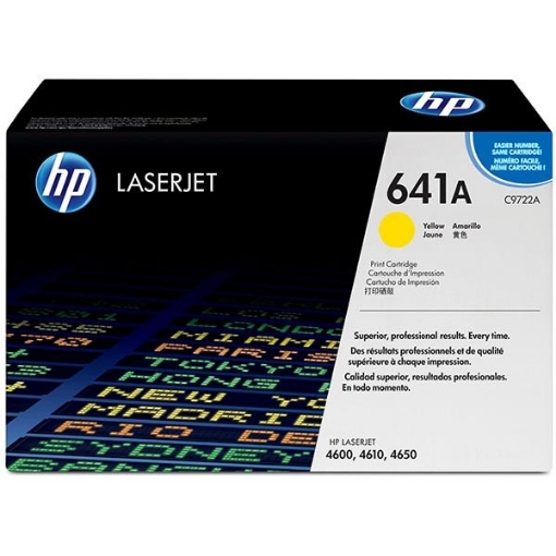 Picture of HP C9722A (HP 641A) Yellow Toner Cartridge (8000 Yield)