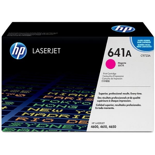 Picture of HP C9723A (HP 641A) OEM Magenta Toner Cartridge