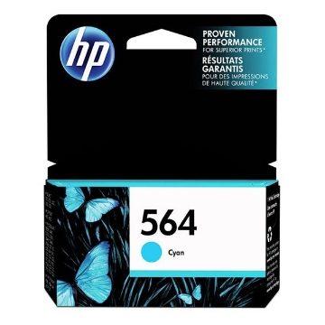 Show details for HP CB318WN (HP 564) Cyan Inkjet Cartridge (300 Yield) Picture of HP CB318WN (HP 564) Cyan Inkjet Cartridge (300 Yield)