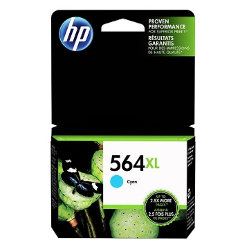 Show details for HP CB323WN (HP 564XL) OEM High Yield Cyan Inkjet Cartridge Picture of HP CB323WN (HP 564XL) OEM High Yield Cyan Inkjet Cartridge