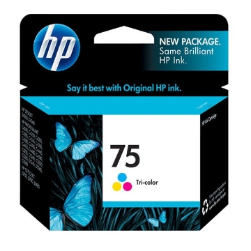 Show details for HP CB337WN (HP 75) OEM Tri-Color Inkjet Cartridge Picture of HP CB337WN (HP 75) OEM Tri-Color Inkjet Cartridge