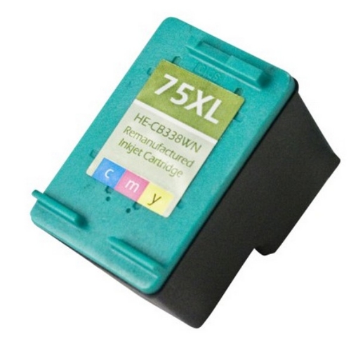 Picture of Remanufactured CB338WN (HP 75) High Yield HP Tri-Color Inkjet Cartridge