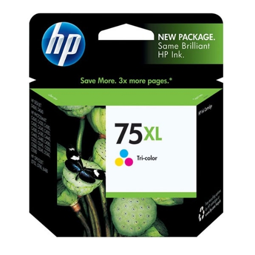 Picture of HP CB338WN (HP 75) OEM High Yield Tri-Color Inkjet Cartridge