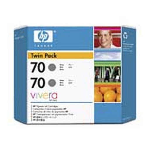 Picture of HP CB341A (HP 70) OEM Gray Ink Cartridge (twin pk)