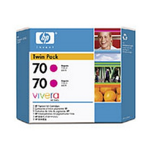 Picture of HP CB344A (HP 70) OEM Magenta Ink Cartridge (twin pk)