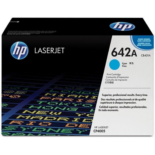 Picture of HP CB401A (HP 642A) Cyan Toner Cartridge (7500 Yield)