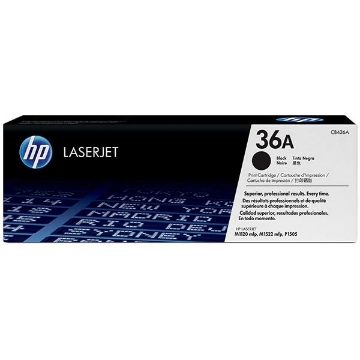 Show details for HP CB436AD (HP 36A) OEM Black Smart Print Cartridge (Dual Pack) Picture of HP CB436AD (HP 36A) OEM Black Smart Print Cartridge (Dual Pack)