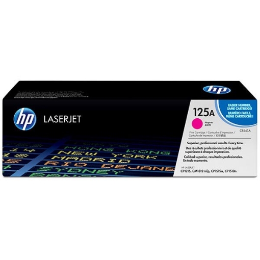 Picture of HP CB543A (HP 125A) OEM Magenta Toner Cartridge