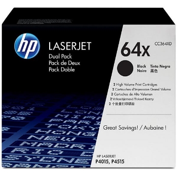 Show details for HP CC364XD (HP 64X) OEM Black Smart Print Cartridge Picture of HP CC364XD (HP 64X) OEM Black Smart Print Cartridge