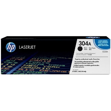 Show details for HP CC530A (HP 304A) Black Toner Cartridge (3500 Yield) Picture of HP CC530A (HP 304A) Black Toner Cartridge (3500 Yield)
