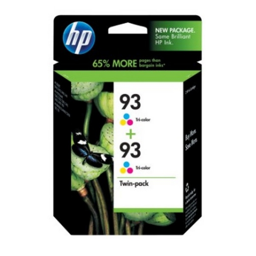 Picture of HP CC581FN (HP 93) OEM Tri-Color Inkjet Cartridge (2 pk)