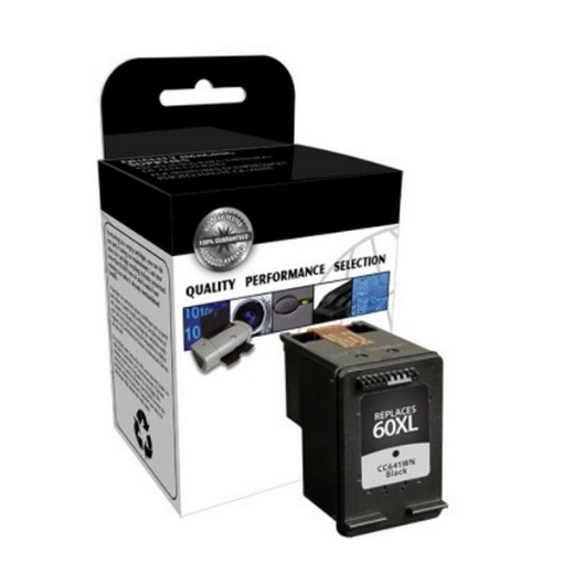 Picture of Remanufactured CC641WN (HP 60XL) High Yield Black Inkjet Cartridge (600 Yield)