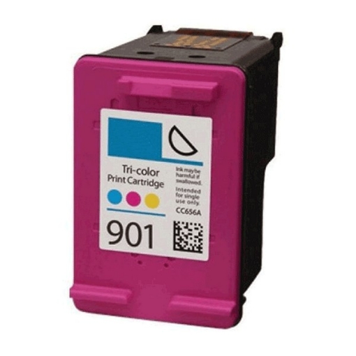 Picture of Remanufactured CC656AN (HP 901) Tri-Color Inkjet Cartridge (360 Yield)