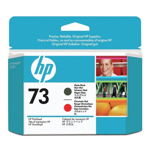 Picture of HP CD949A (HP 73) OEM Chromatic Red & Matte Black Inkjet Cartridge Printhead