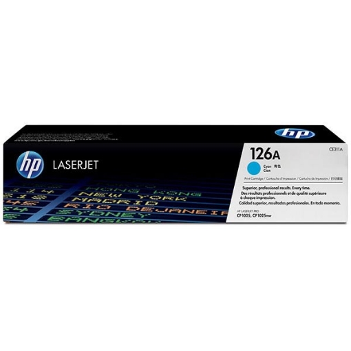 Picture of HP CE311A (HP 126A) OEM Cyan Toner Cartridge