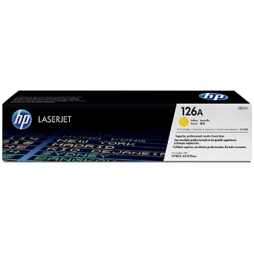 Show details for HP CE312A (HP 126A) OEM Yellow Toner Cartridge Picture of HP CE312A (HP 126A) OEM Yellow Toner Cartridge