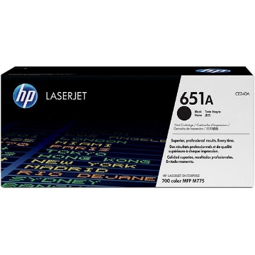 Show details for HP CE340A (HP 651A) OEM Black Toner Cartridge Picture of HP CE340A (HP 651A) OEM Black Toner Cartridge