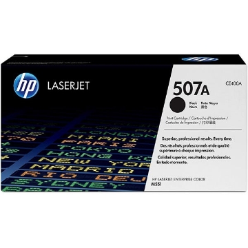 Show details for HP CE400A (HP 507A) Black Toner Cartridge (5500 Yield) Picture of HP CE400A (HP 507A) Black Toner Cartridge (5500 Yield)