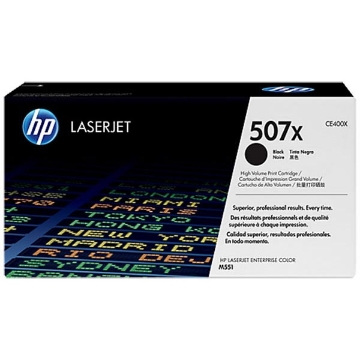 Show details for HP CE400X (HP 507A) OEM High Yield Black Toner Cartridge Picture of HP CE400X (HP 507A) OEM High Yield Black Toner Cartridge
